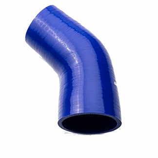 curva 45 gradi in silicone blu