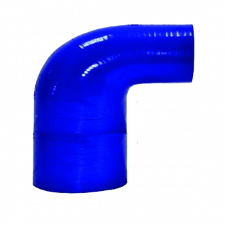 curva 90 gradi riduzione in silicone blu