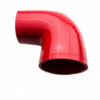 curva 90 gradi in silicone rosso