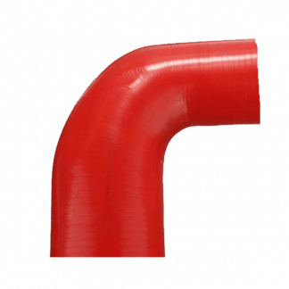 curva 90 gradi riduzione in silicone rosso