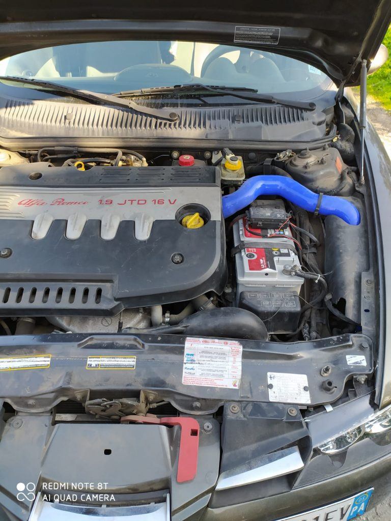 tubo intercooler alfa romeo 156 blu